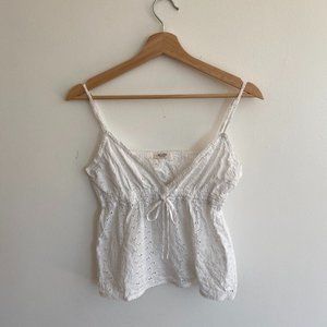 Brandy Melville white babydoll tank